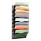 Mind Reader Wall File Organizer, 8 Pocket Hanging Document Rack, Office Wall Mount, Metal Mesh, Black